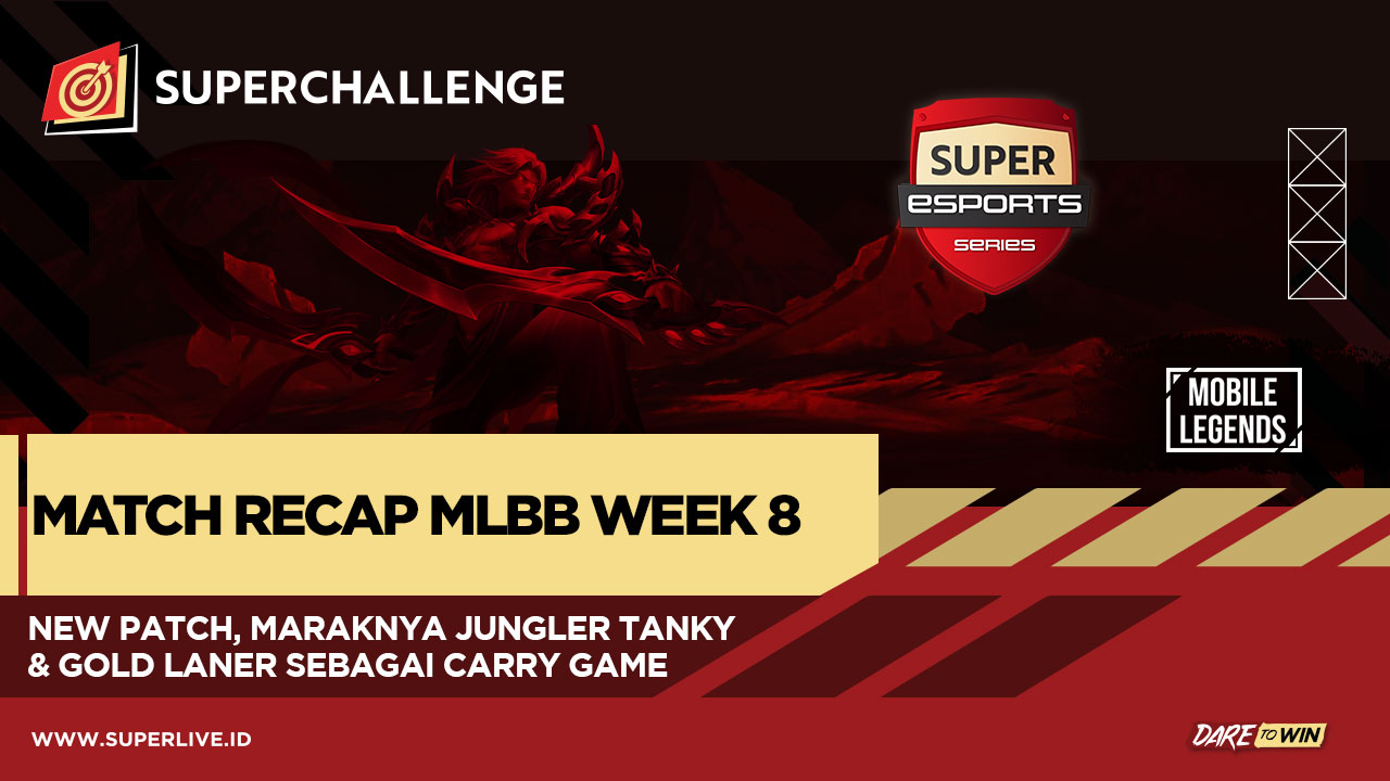 Dominasi Jungler Tanky dan Gold Laner sebagai Carry Game Bermunculan di Super Esport Series MLBB Week 8
