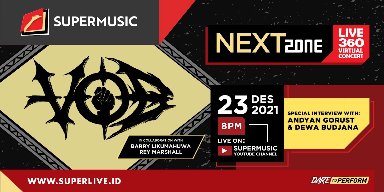 VOB Siap Bakar Panggung Supermusic NEXTZone Live 360 Virtual Concert