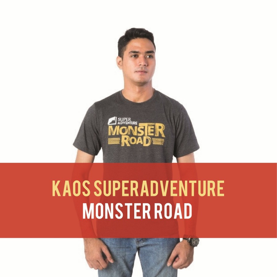 image Kaos Pria Oblong Super Adventure Event Monster Road`