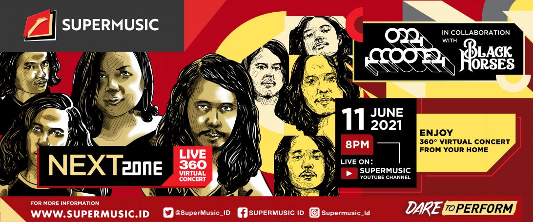 ‘Supermusic Nextzone Live 360 Virtual Concert’ Pertemukan Dua Band Rock Fenomenal, Mooner dan Black Horses