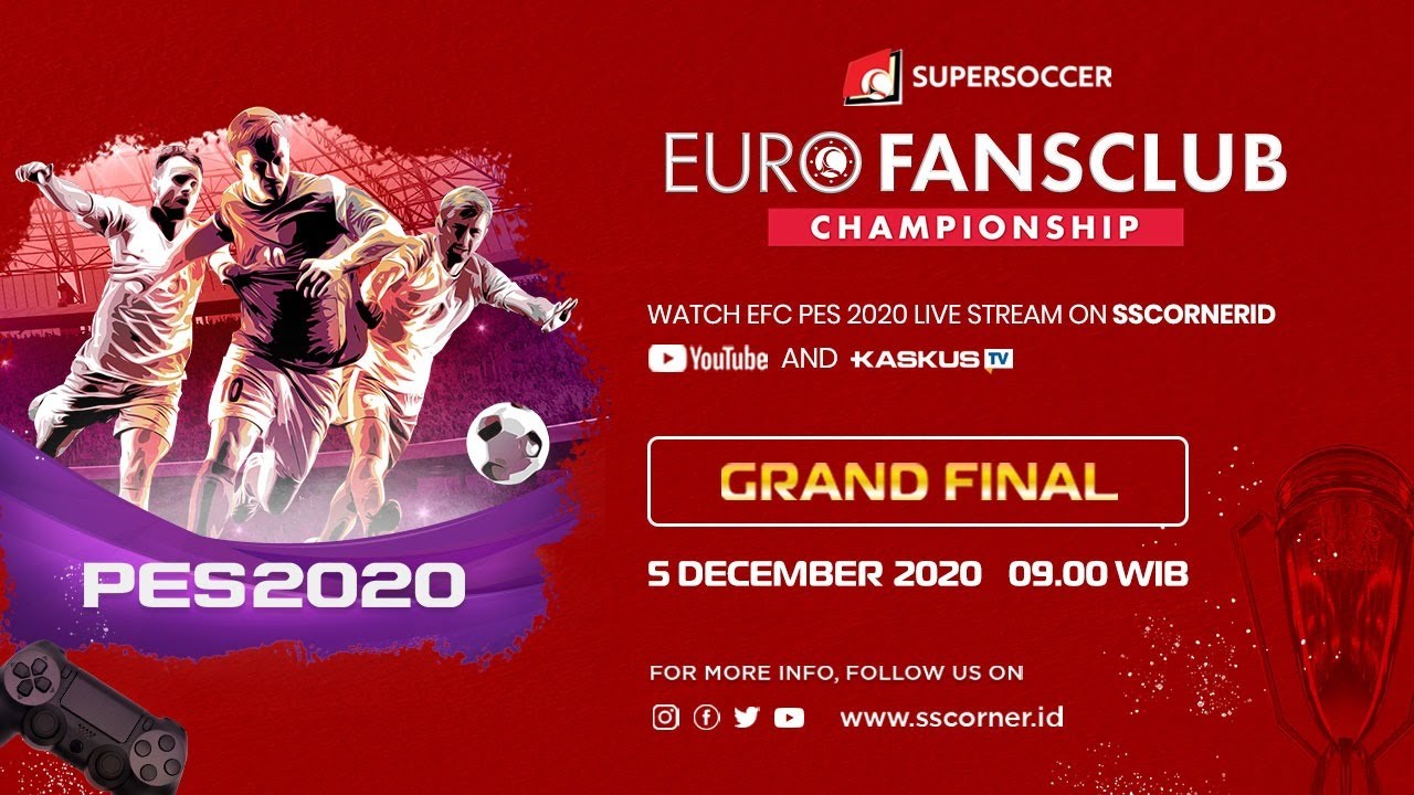 Live Streaming GRAND FINAL Euro Fansclub Championship PES 2020