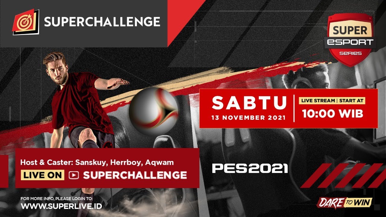 Live Streaming Super Esport Series PES 2021 Area DKI RAYA vs BANDUNG RAYA (Week 5)