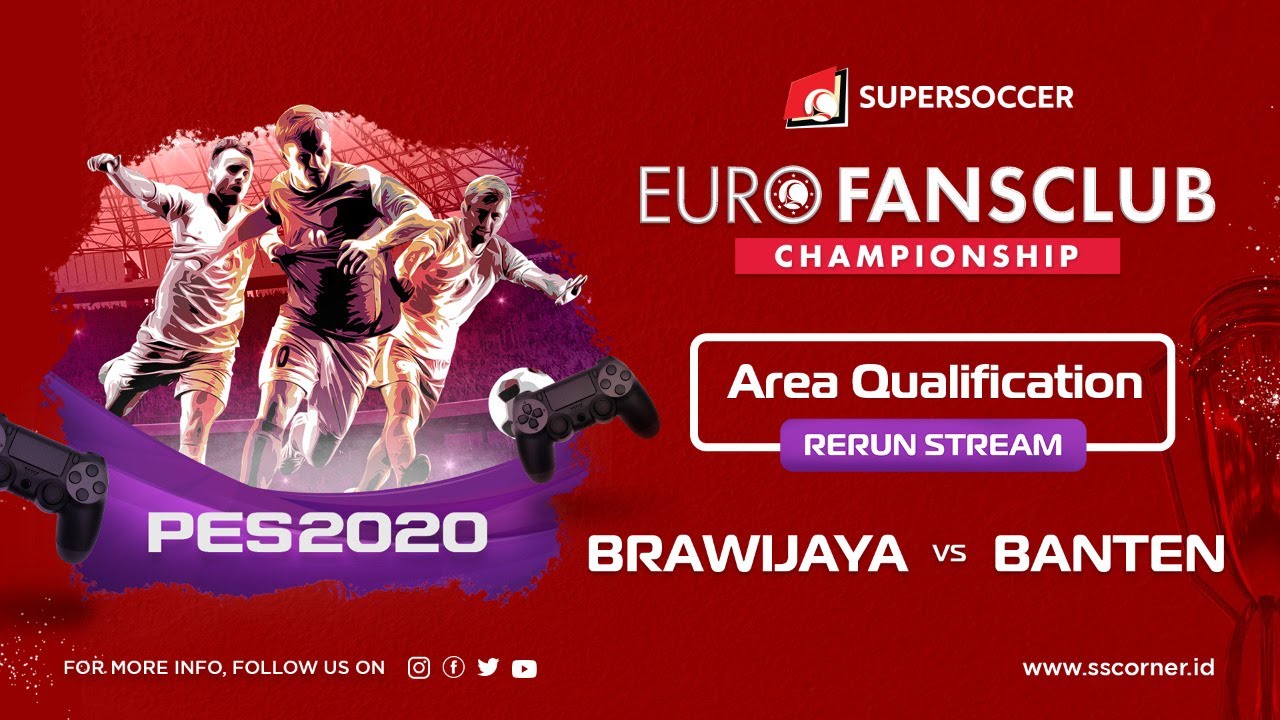 Live Streaming Euro Fansclub Championship PES 2020 Area Banten vs Brawijaya